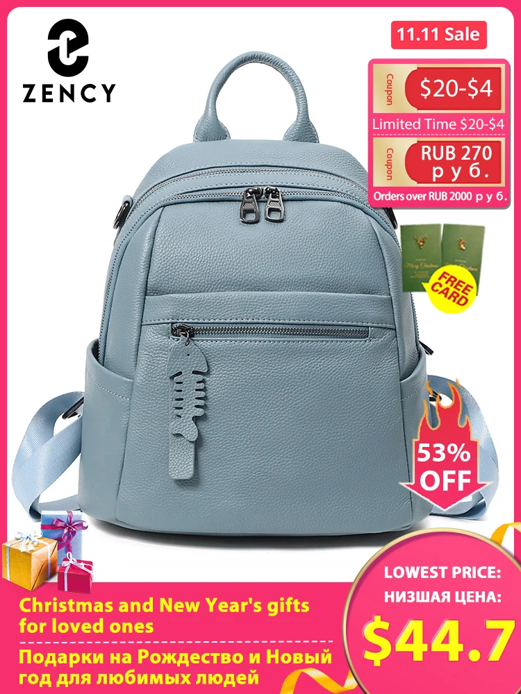 Zency Genuine Leather Backpack For Women Large A4 Satchel Female Travel Bags Shopper Casual Shoulder Rucksack Student School Bag
Zency Genuine Leather Backpack For Women Large A4 Satchel Female Travel Bags Shopper Casual Shoulder Rucksack Student School Bag
