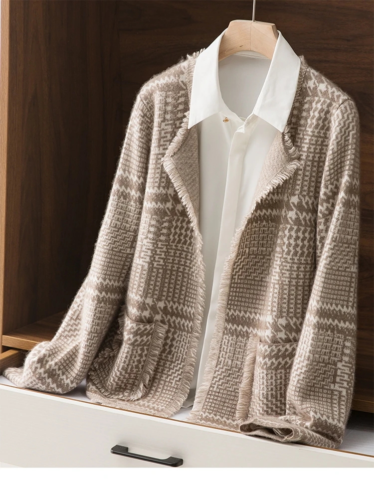 Hot sale women's 100% pure wool knitted cardigan O-neck long-sleeved loose all-match high-end coat cashmere sweater winter S-XXL
Hot sale women's 100% pure wool knitted cardigan O-neck long-sleeved loose all-match high-end coat cashmere sweater winter S-XXL