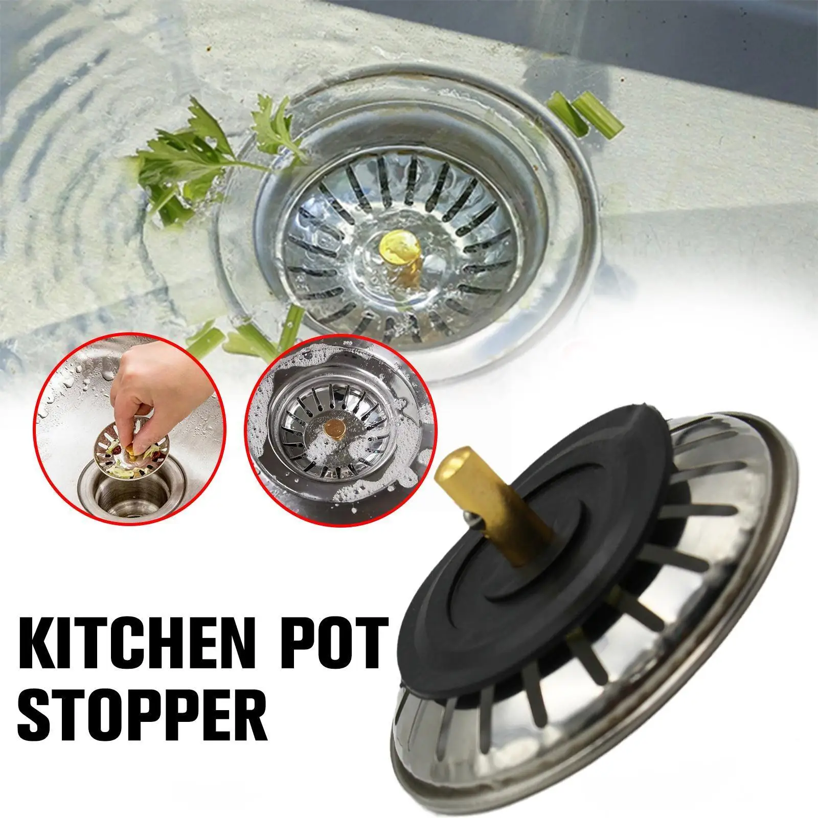 1pc Kitchen Sink Plug Strainer Drainer Steel Drain Strainer Waste Kitchen Plug Accessories Floor Drain G5v8
1pc Kitchen Sink Plug Strainer Drainer Steel Drain Strainer Waste Kitchen Plug Accessories Floor Drain G5v8