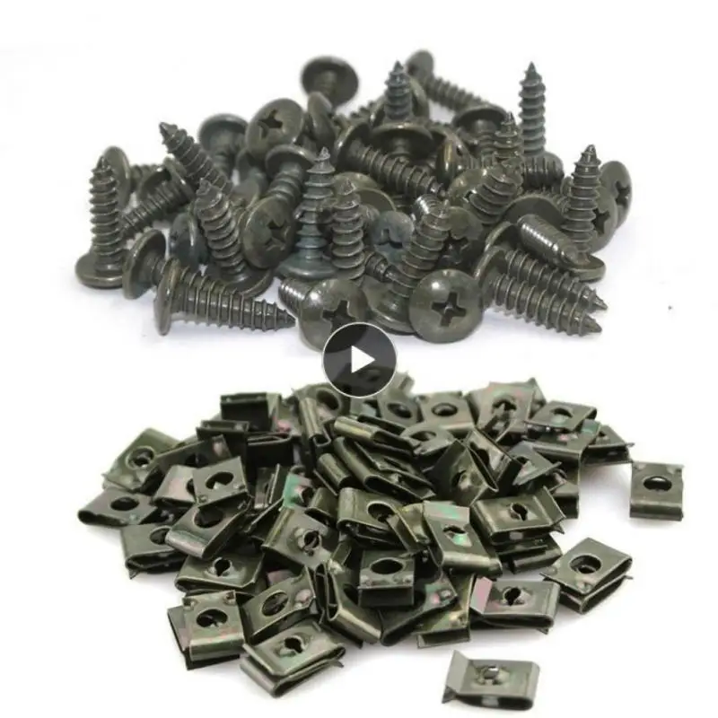 Iron Sheet Durable High Strength And Hardness Nut Card Clip Convenient Portable Iron Clip Automobile Parts Self-tapping Screw 
Iron Sheet Durable High Strength And Hardness Nut Card Clip Convenient Portable Iron Clip Automobile Parts Self-tapping Screw