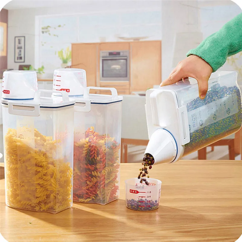 2.5L Rice Barrel Plastic Cereal Dispenser Storage Box Kitchen Lid Food Rice Pasta Container Insectproof Kitchen Storage Box
2.5L Rice Barrel Plastic Cereal Dispenser Storage Box Kitchen Lid Food Rice Pasta Container Insectproof Kitchen Storage Box