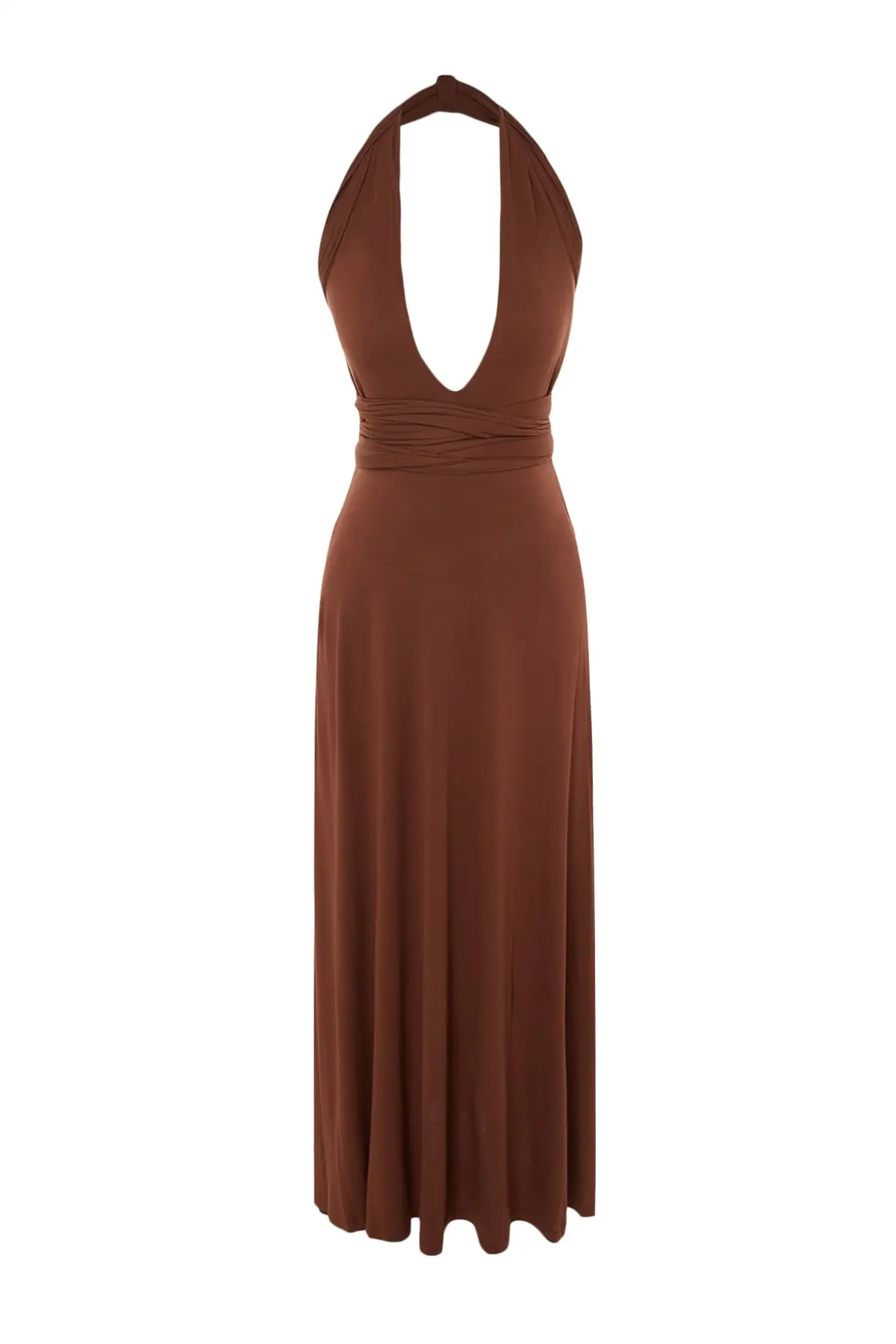 Brown Cross-Tie Detailed Knitted Beach Dress TBESS21EL2992 Young Textile Regular Strap Beachwear Flat Maxi
Brown Cross-Tie Detailed Knitted Beach Dress TBESS21EL2992 Young Textile Regular Strap Beachwear Flat Maxi