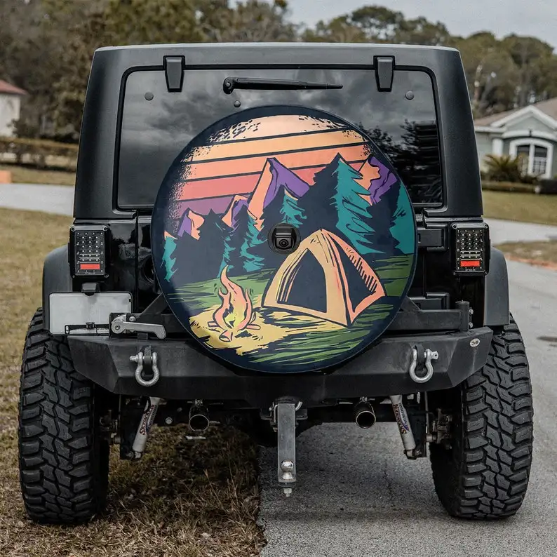 Retro Camping Site Camping Truck Tire Cover, Holiday tire spare, Christmas Gift, Personalized Spare Tire Cover,
Retro Camping Site Camping Truck Tire Cover, Holiday tire spare, Christmas Gift, Personalized Spare Tire Cover,