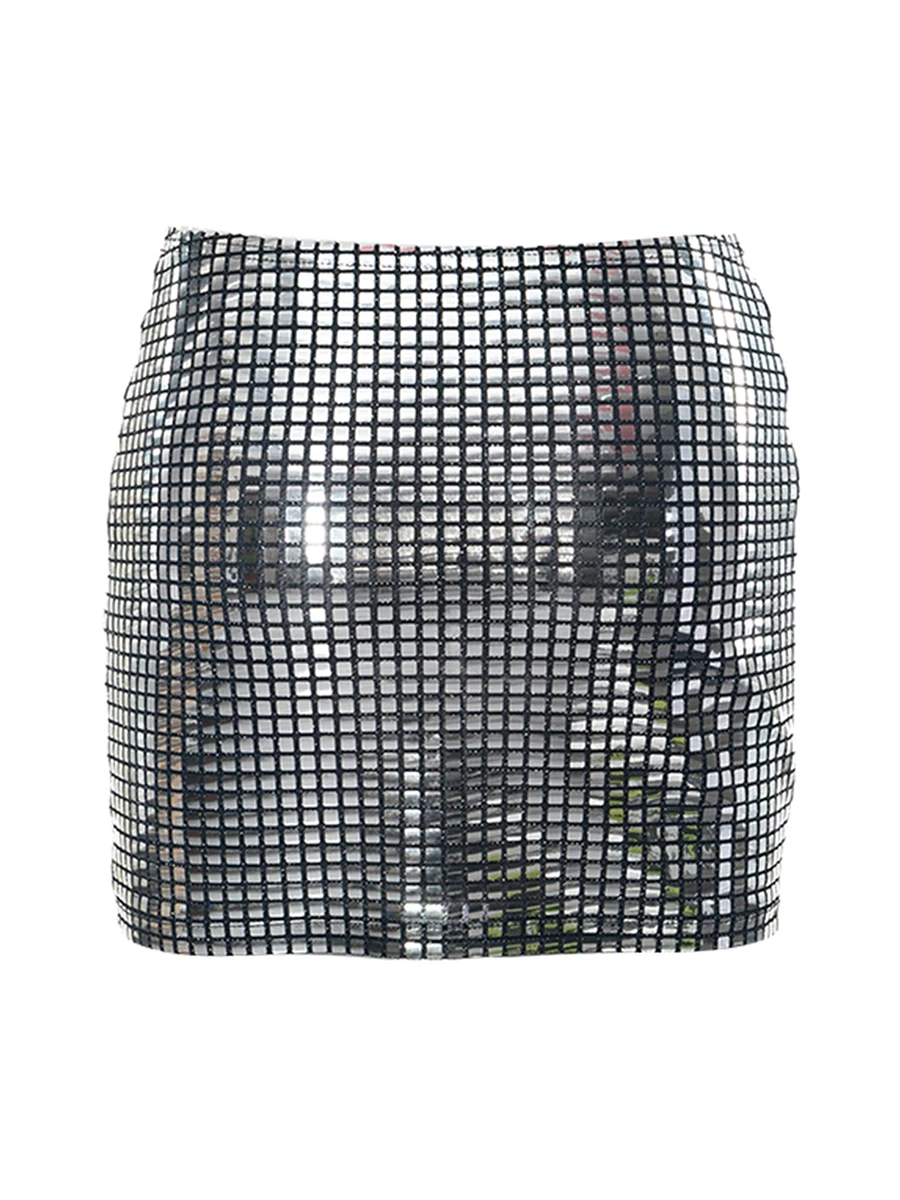 Owegvia Women Sexy Mini Skirt Low Waist Metallic Slim Fit Summer Bodycon Skirt Clubwear for Party
Owegvia Women Sexy Mini Skirt Low Waist Metallic Slim Fit Summer Bodycon Skirt Clubwear for Party