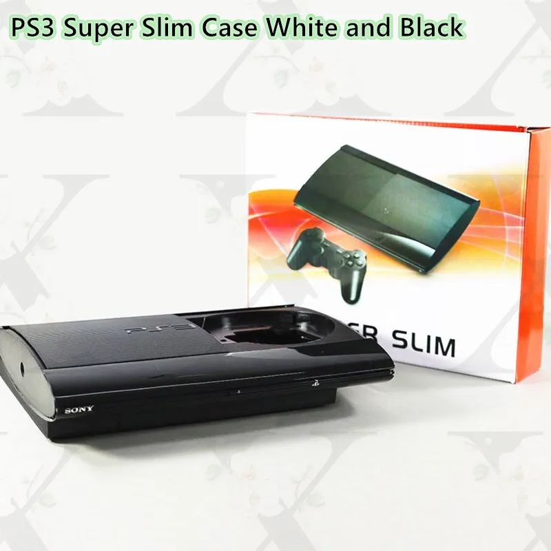 

Black White Full Housing Shell For PS3 Super Slim Console Model CECH-4000/4012 Protector Case Cover With Sticker Screw