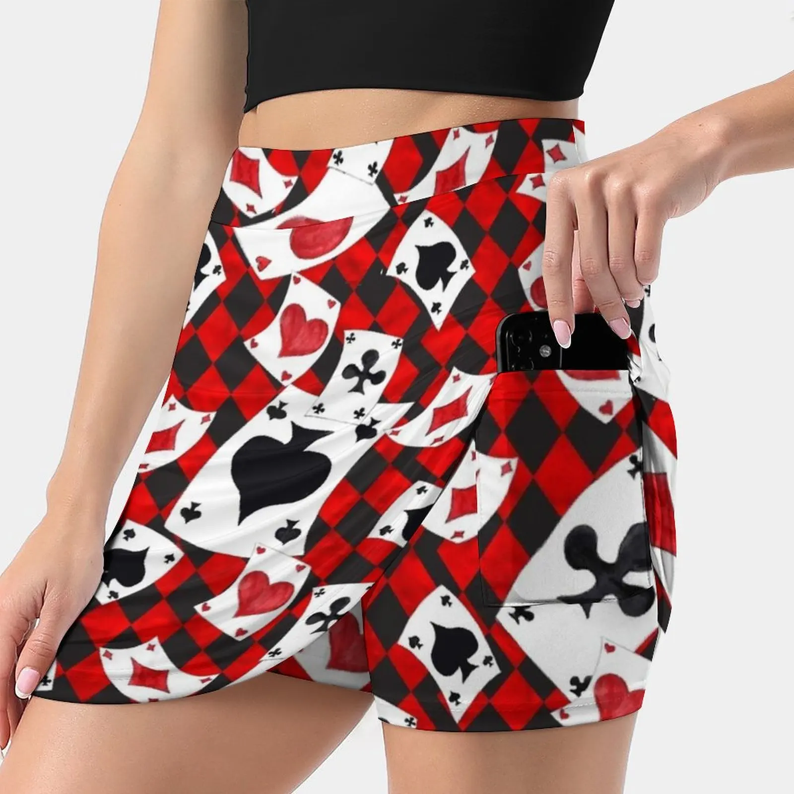 Playing Cards Pattern Women's skirt With Pocket Vintage Skirt Printing A Line Skirts Summer Clothes Playing Full Hand Poker
Playing Cards Pattern Women's skirt With Pocket Vintage Skirt Printing A Line Skirts Summer Clothes Playing Full Hand Poker