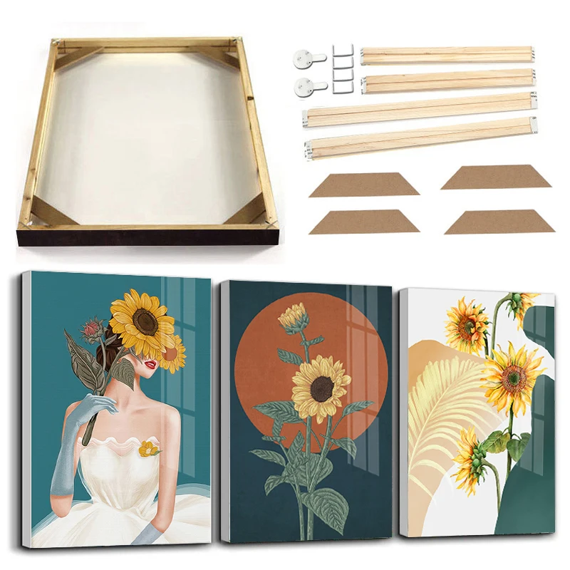 Nordic Abstract Art Poster Gilr Woman Sunflower Canvas Print Wall Picture with Frame Modern Home Decor Plant Figure Painting
Nordic Abstract Art Poster Gilr Woman Sunflower Canvas Print Wall Picture with Frame Modern Home Decor Plant Figure Painting
