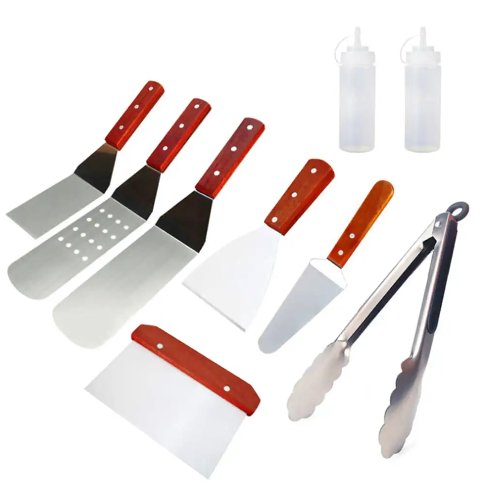 Griddle Accessories Set Flat Top Grill Tools Set Spatula Kit Stainless Steel for Blackstone and Cooking Outdoor BBQ Camping 9 P
Griddle Accessories Set Flat Top Grill Tools Set Spatula Kit Stainless Steel for Blackstone and Cooking Outdoor BBQ Camping 9 P