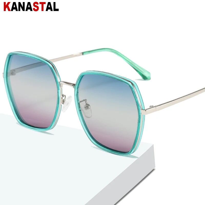 Women Polarized Sunglasses Men Sun Glasses Metal Large Frame Suncreen Eyewear Anti-Uv Driving Fishing Shade Eyeglasses Gradient
Women Polarized Sunglasses Men Sun Glasses Metal Large Frame Suncreen Eyewear Anti-Uv Driving Fishing Shade Eyeglasses Gradient