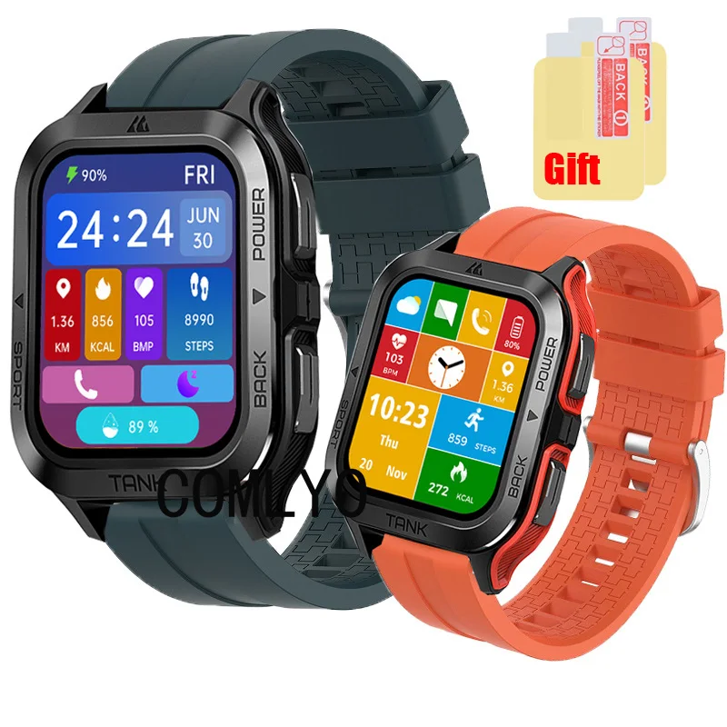 For KOSPET TANK M2 Ultra Strap Silicone Sports Smart Watch Band Soft Belt Bracelet Screen protector film for Men Women
For KOSPET TANK M2 Ultra Strap Silicone Sports Smart Watch Band Soft Belt Bracelet Screen protector film for Men Women