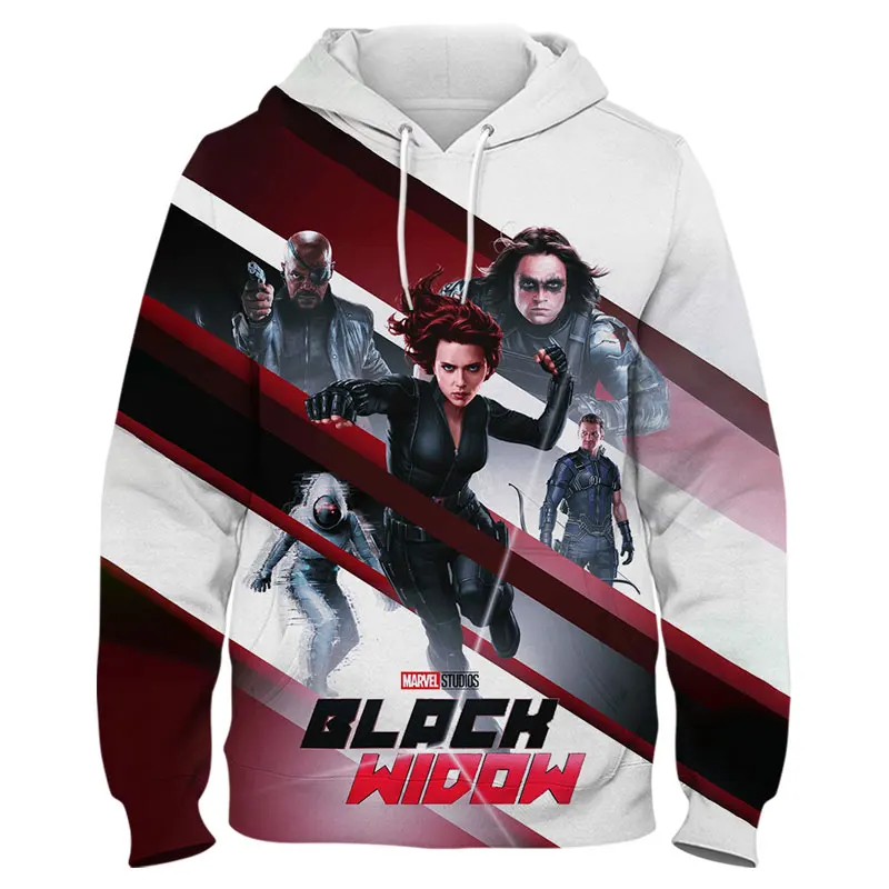 Men's Pullover Marvel Black Widow 3D Print Cool Women Sweatshirt Spring Autumn Harajuku Style Casual Children Hoodies 
Men's Pullover Marvel Black Widow 3D Print Cool Women Sweatshirt Spring Autumn Harajuku Style Casual Children Hoodies