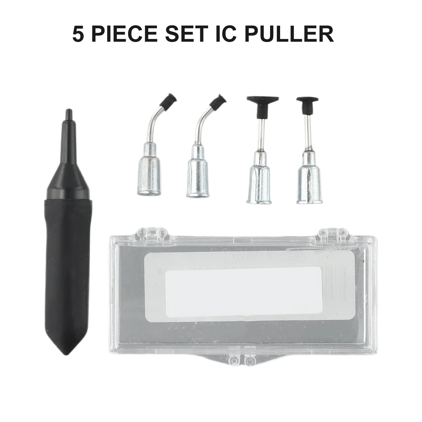 1 Set Of Vacuum Suction Pen Kit With 4 Suction Cups Rubber 90mm For Sticking IC Tweezers Lamp Beads Resistors Chips Tool Set
1 Set Of Vacuum Suction Pen Kit With 4 Suction Cups Rubber 90mm For Sticking IC Tweezers Lamp Beads Resistors Chips Tool Set