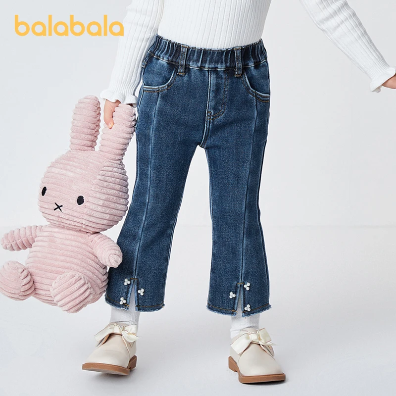 Штаны для девочек Balabala, Осень-зима 2023, удобные джинсы с флисовой подкладкой
Штаны для девочек Balabala, Осень-зима 2023, удобные джинсы с флисовой подкладкой