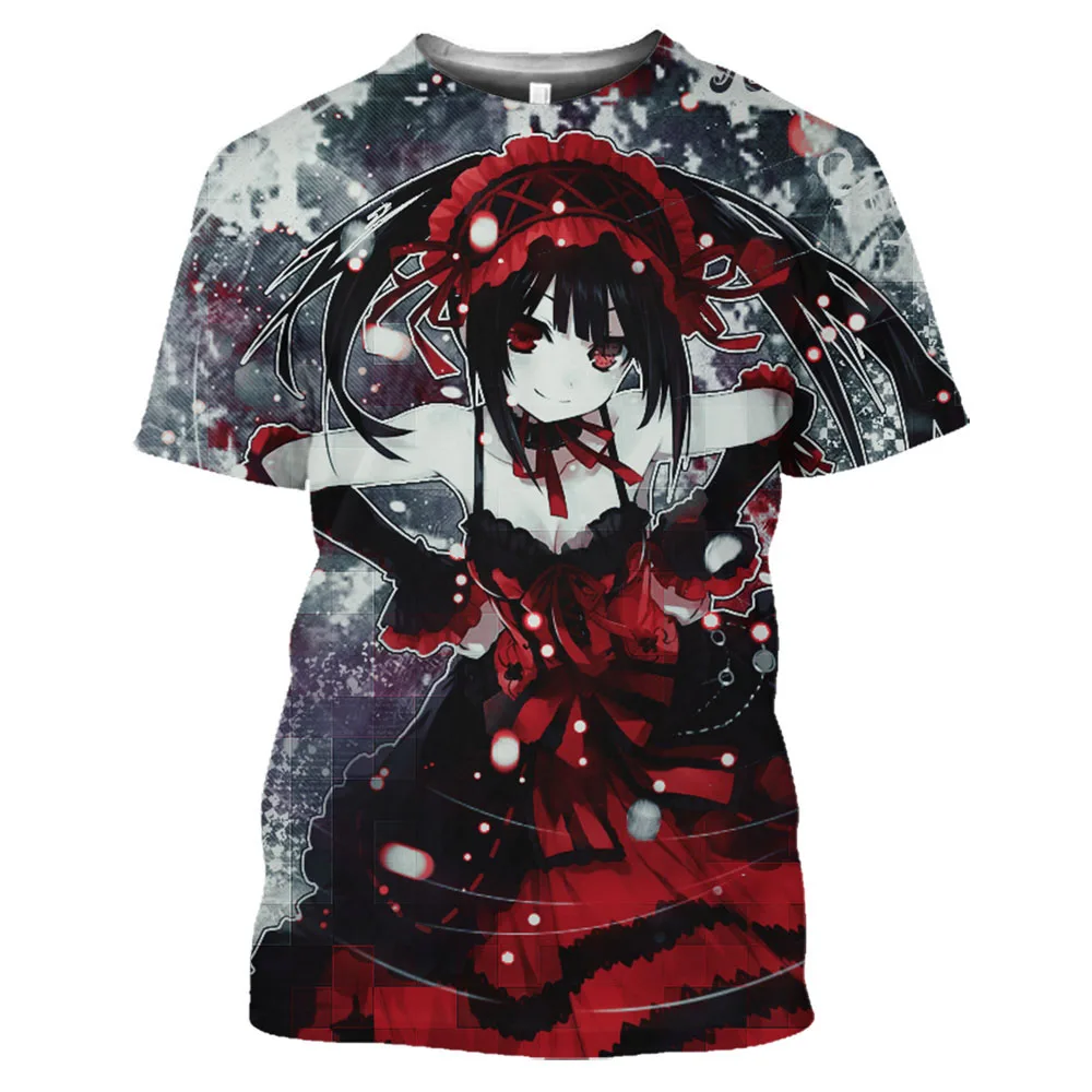 CLOOCL Men T Shirt Date A Live Tokisaki Kurumi 3D Graphics Sexy Girls T Shirt Summer Round Neck Short Sleeve Male Tops & Tees
CLOOCL Men T Shirt Date A Live Tokisaki Kurumi 3D Graphics Sexy Girls T Shirt Summer Round Neck Short Sleeve Male Tops & Tees
