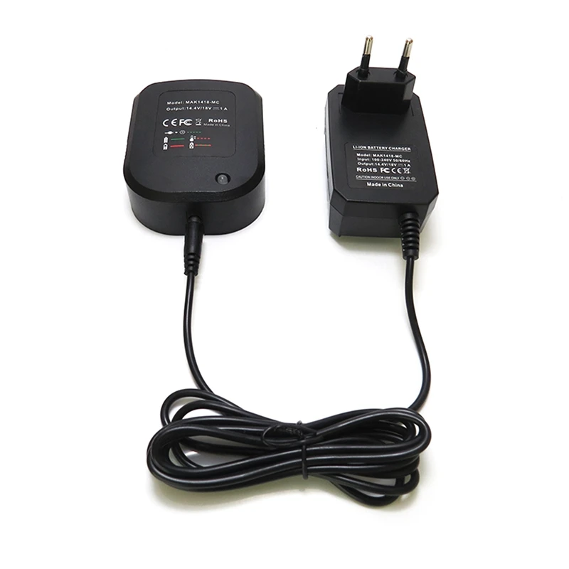 14.4V 18V Battery Charger For Makita BL1415 BL1815 BL1830 BL1850 Replacement Lithium Battery Charger With EU Plug
14.4V 18V Battery Charger For Makita BL1415 BL1815 BL1830 BL1850 Replacement Lithium Battery Charger With EU Plug