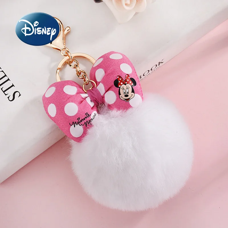 Disney 2022 New Minnie Mouse Plush Keychain Cartoon Dot Bow Pom Pom Key Ring Pendant Car Bag Ornament Fashion Girls Toy Gift
Disney 2022 New Minnie Mouse Plush Keychain Cartoon Dot Bow Pom Pom Key Ring Pendant Car Bag Ornament Fashion Girls Toy Gift