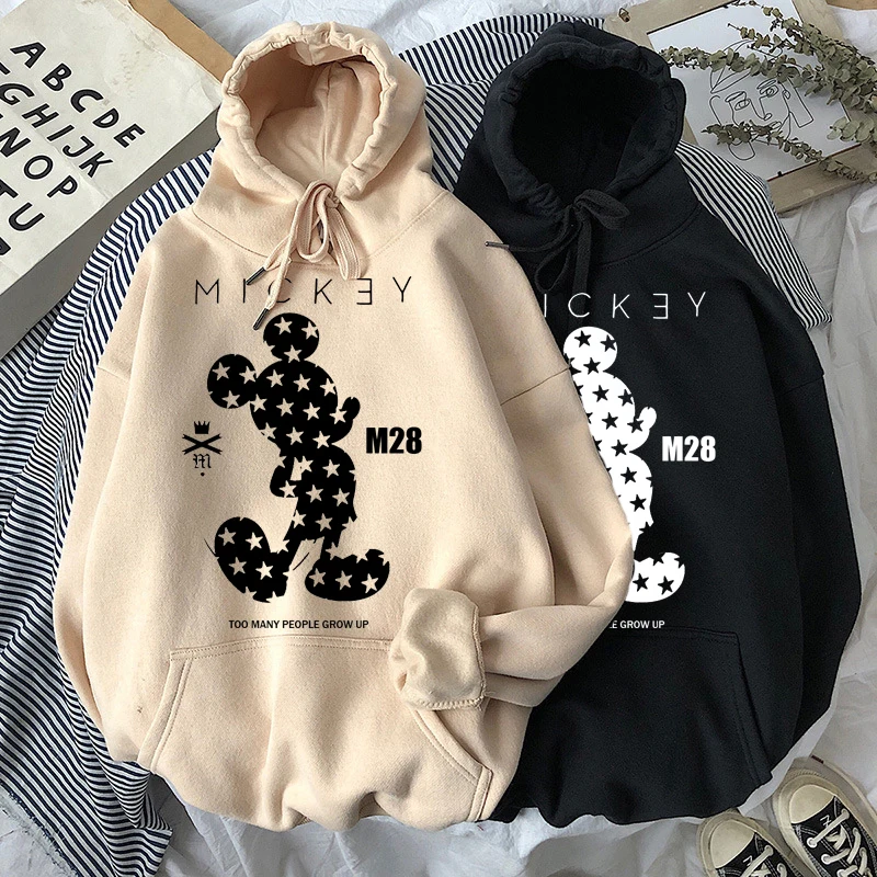 Disney Women Mickey Mouse hooded sweatshirt women autumn winter new loose Korean style Streetwear women tops harajuku hoodie 
Disney Women Mickey Mouse hooded sweatshirt women autumn winter new loose Korean style Streetwear women tops harajuku hoodie