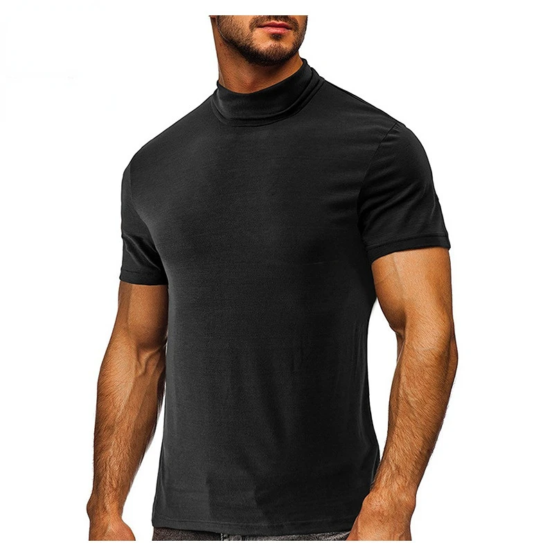Mens T Shirt Short Sleeve Basic Mock Turtleneck Slim Fit Undershirt Pullover Thermal Solid Tops
Mens T Shirt Short Sleeve Basic Mock Turtleneck Slim Fit Undershirt Pullover Thermal Solid Tops