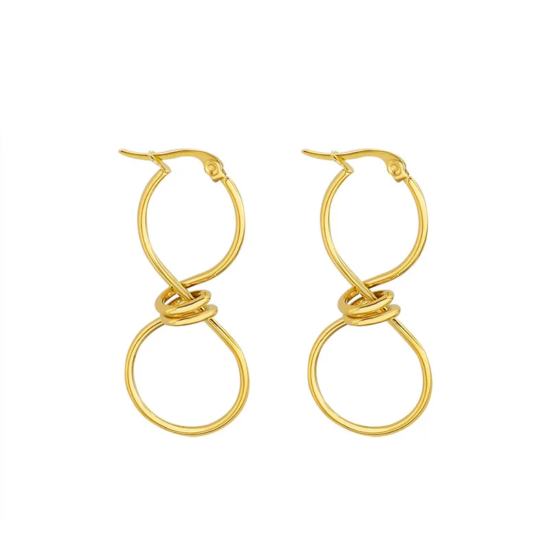 New Korean Twisted Stud Earrings For Women Girls Fashion Gold Color Stainless Steel Ears Jewelry Brincos Gift Free Shipping 2023
New Korean Twisted Stud Earrings For Women Girls Fashion Gold Color Stainless Steel Ears Jewelry Brincos Gift Free Shipping 2023