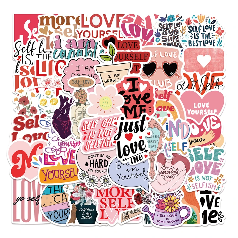 10/30/50pcs/pack Self Love Mental health Decal Graffiti Stickers For Mobile phone Refrigerator Computer Guitar Notebook Laptop
10/30/50pcs/pack Self Love Mental health Decal Graffiti Stickers For Mobile phone Refrigerator Computer Guitar Notebook Laptop