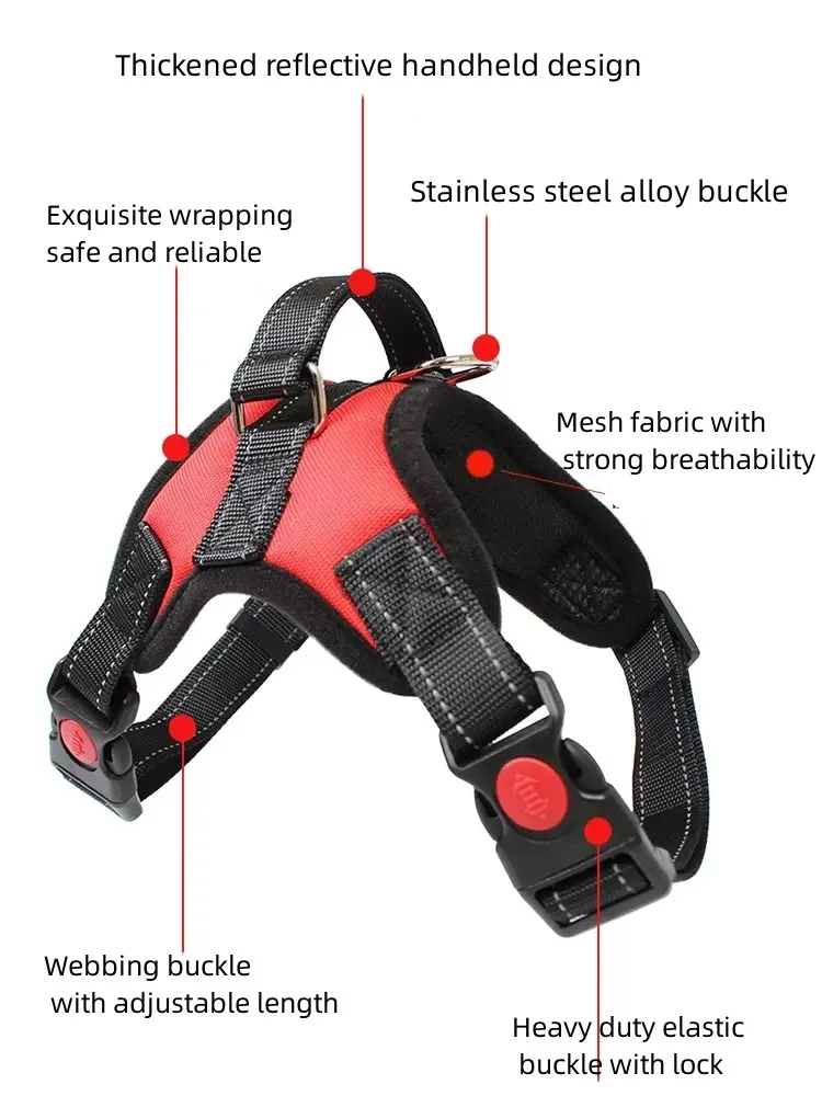 Dog Leash Undershirt Type Thickened Eight Strands Dog Walking Rope Super Thick Nylon Rope Adjustable Pet Dog Accessories
Dog Leash Undershirt Type Thickened Eight Strands Dog Walking Rope Super Thick Nylon Rope Adjustable Pet Dog Accessories