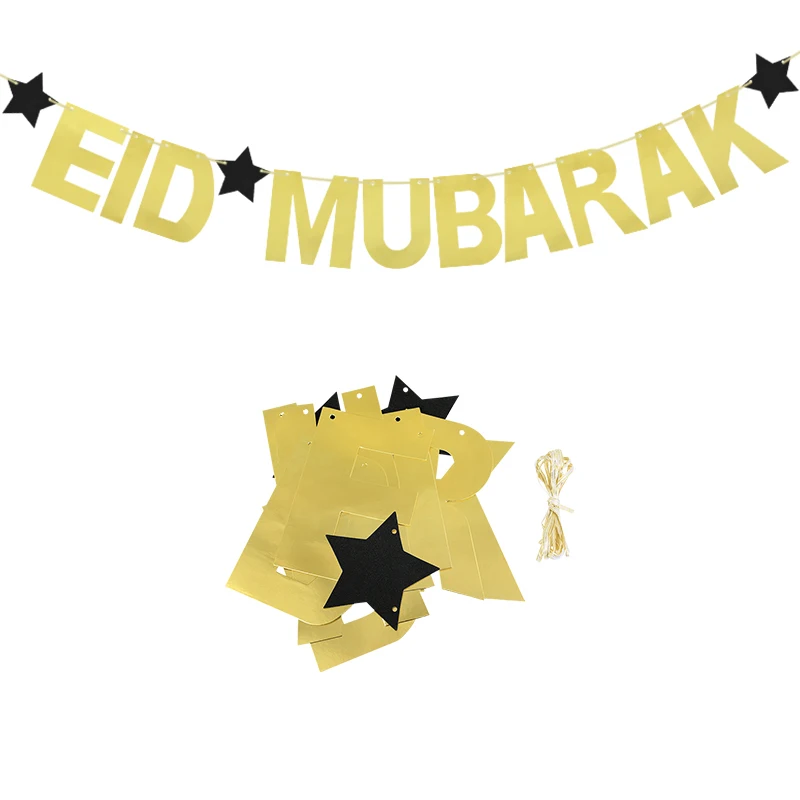 EID MUBARAK Banner Glitter Gold EID Star Paper Bunting Garland Ramadan Decor For Home Islamic Ramadan Kareem Muslim Party Decor
EID MUBARAK Banner Glitter Gold EID Star Paper Bunting Garland Ramadan Decor For Home Islamic Ramadan Kareem Muslim Party Decor