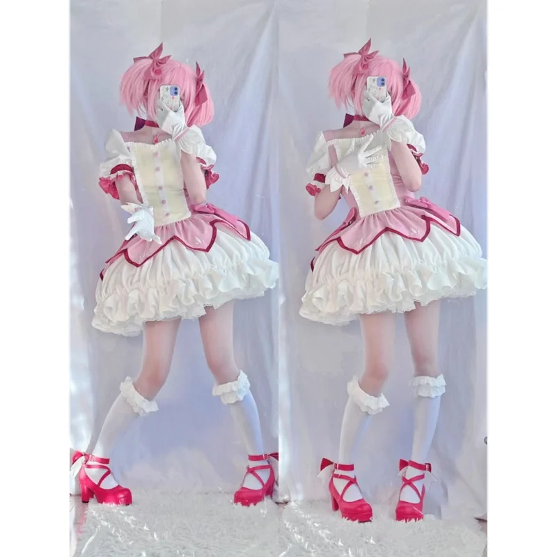 Unisex Anime Li Magi Madoka Magic Girl Kaname Madoka Cosplay Costumes Halloween Christmas Party Sets Uniform Suits Party.
Unisex Anime Li Magi Madoka Magic Girl Kaname Madoka Cosplay Costumes Halloween Christmas Party Sets Uniform Suits Party.