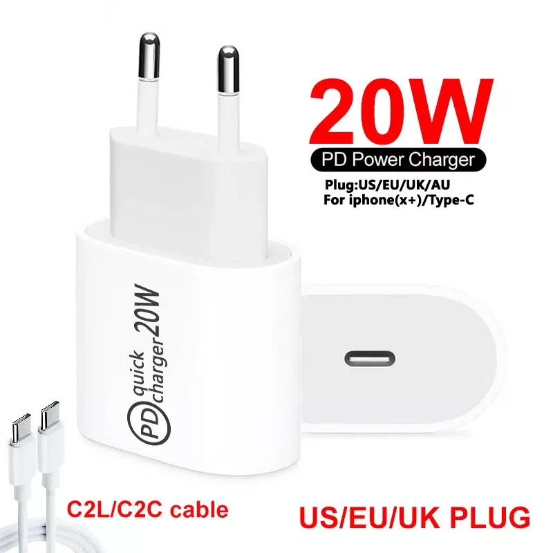 20W Quick Charge USB C PD 3.0 Chargers QC 3.0 USB Type C Fast Charger for iPhone13 12 11 XR X Xs 8 Xiaomi Phone Charger
20W Quick Charge USB C PD 3.0 Chargers QC 3.0 USB Type C Fast Charger for iPhone13 12 11 XR X Xs 8 Xiaomi Phone Charger