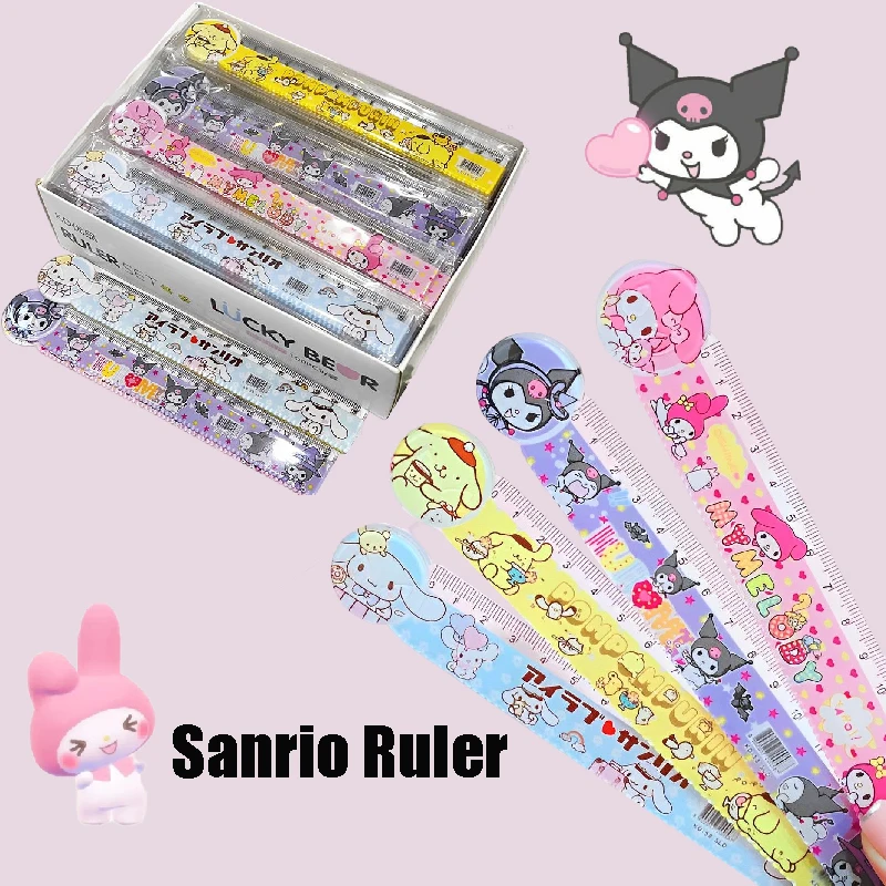 Kawaii Sanrio Kuromi Ruler My Melody Cinnamoroll Pom Pom Purin Girl Cartoon Painting Ruler Student Wave Ruler Measuring Tools
Kawaii Sanrio Kuromi Ruler My Melody Cinnamoroll Pom Pom Purin Girl Cartoon Painting Ruler Student Wave Ruler Measuring Tools