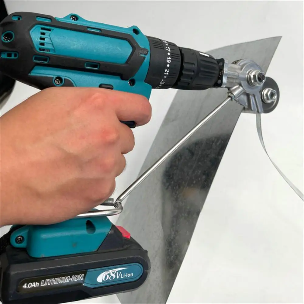 New Electric Drill Plate Shears Electric Sheet Metal Shear Snip Scissor Cutter For Cutting Metal Board Power Tool Accessories
New Electric Drill Plate Shears Electric Sheet Metal Shear Snip Scissor Cutter For Cutting Metal Board Power Tool Accessories