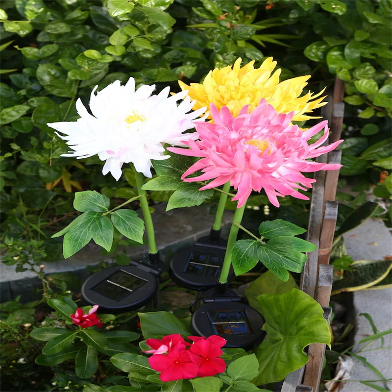 Chrysanthemum LED Solar Light Plug-in Garden Landscape Waterproof Lamp for Courtyard Simulation Flower Lawn Stakes Decoration
Chrysanthemum LED Solar Light Plug-in Garden Landscape Waterproof Lamp for Courtyard Simulation Flower Lawn Stakes Decoration