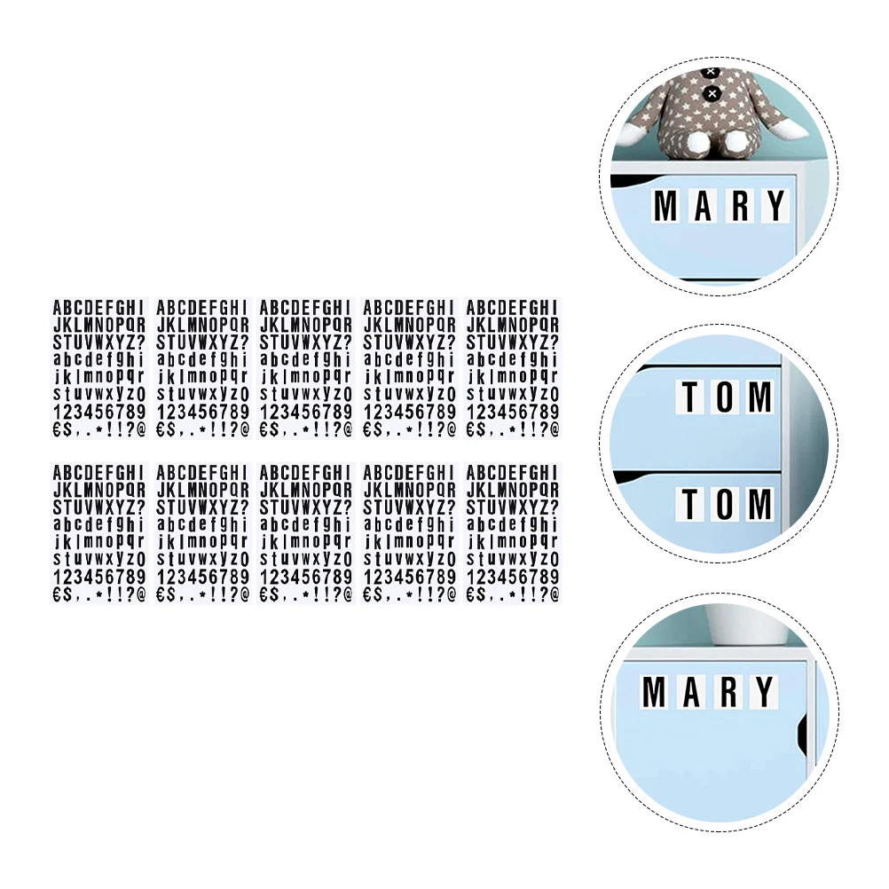 10 Sheets/360pcs Waterproof PVC Self Adhesive Letters Numbers Stickers Mailbox Stickers
10 Sheets/360pcs Waterproof PVC Self Adhesive Letters Numbers Stickers Mailbox Stickers
