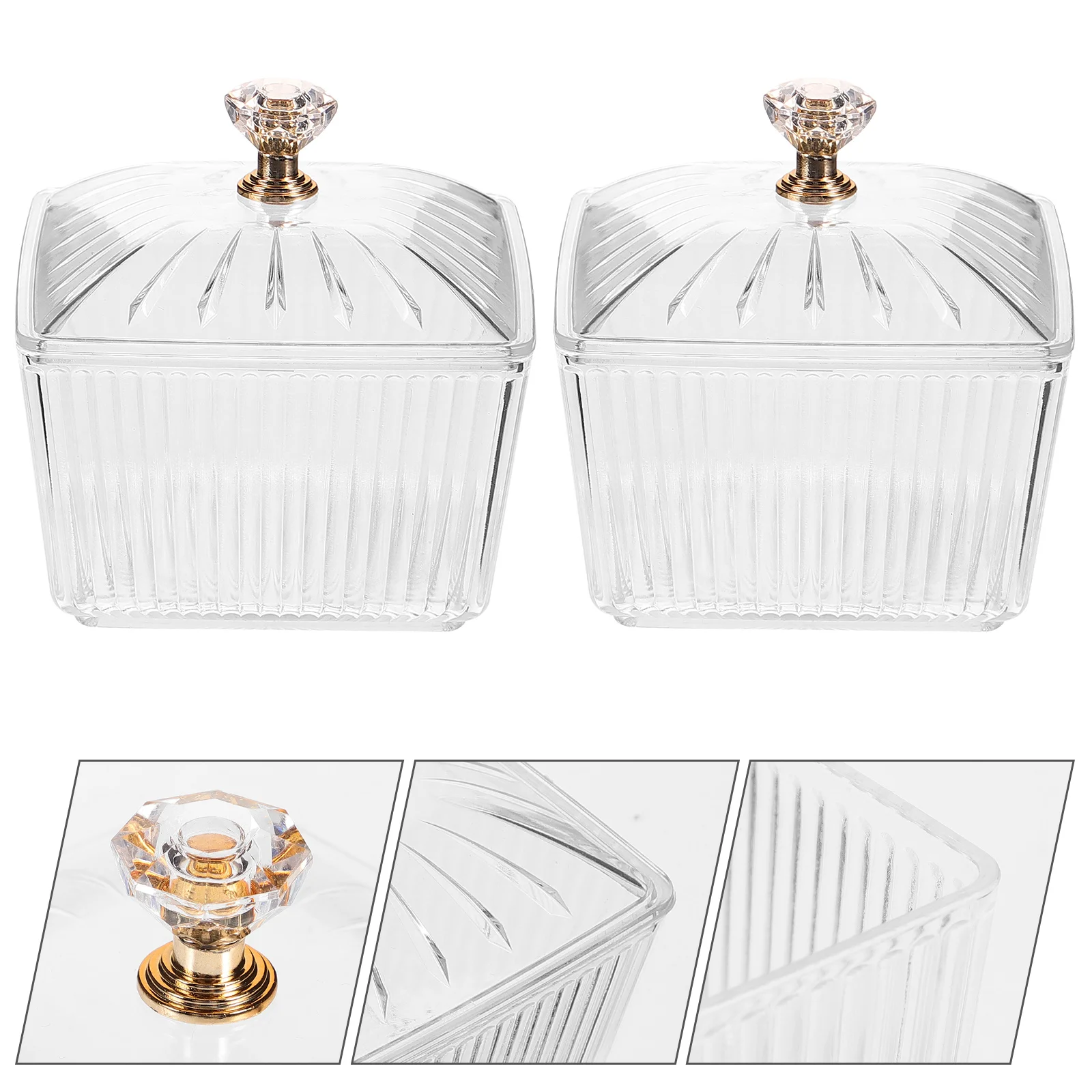 2 Pcs Candied Fruit Refreshment Tray Jars With Lids Snacks Container Decorative Coffee Ps Cookie Candy Dishes
2 Pcs Candied Fruit Refreshment Tray Jars With Lids Snacks Container Decorative Coffee Ps Cookie Candy Dishes