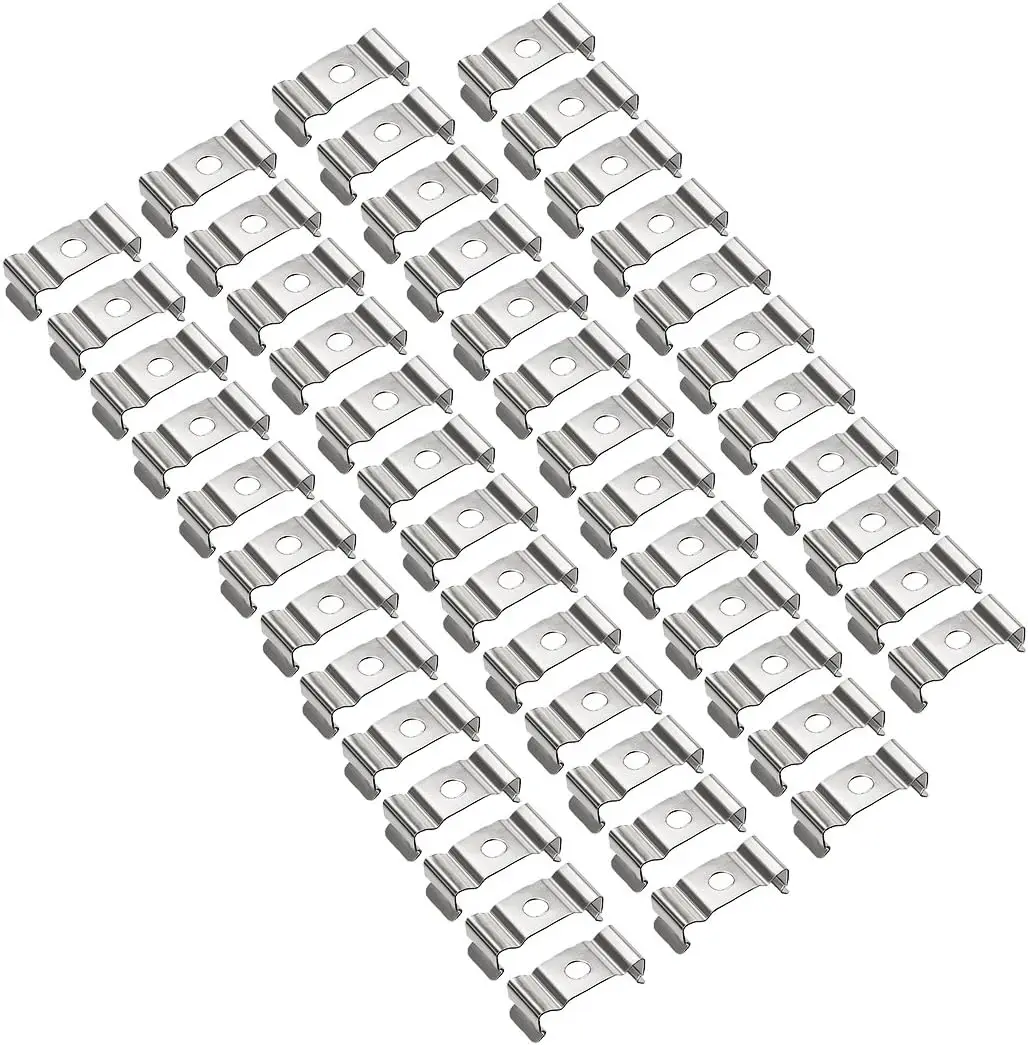 T4 Clips Bracket Hanger for Integrated Tube Light Fixture, Nickel-plated Manganese Steel, Pack of 50
T4 Clips Bracket Hanger for Integrated Tube Light Fixture, Nickel-plated Manganese Steel, Pack of 50