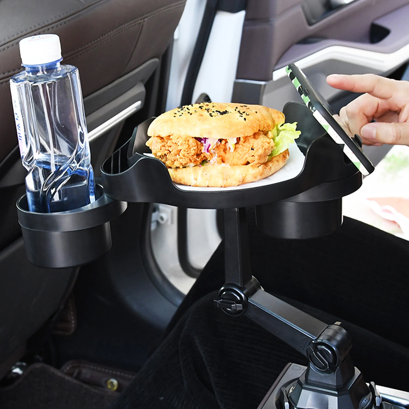 Cup Holder Tray For Car Beverage Ashtray Mount Stand Non Slipping Or Tipping Black ABS Universal Accessories 36 X 34 Cm
Cup Holder Tray For Car Beverage Ashtray Mount Stand Non Slipping Or Tipping Black ABS Universal Accessories 36 X 34 Cm