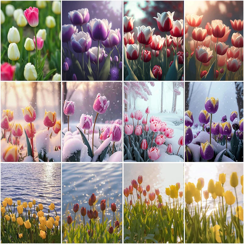 Flower 5D Diamond Painting Beautiful Tulip Landscape Diamond Painting Inlaid Full Diamond Embroidery Painting Home Decoration
Flower 5D Diamond Painting Beautiful Tulip Landscape Diamond Painting Inlaid Full Diamond Embroidery Painting Home Decoration