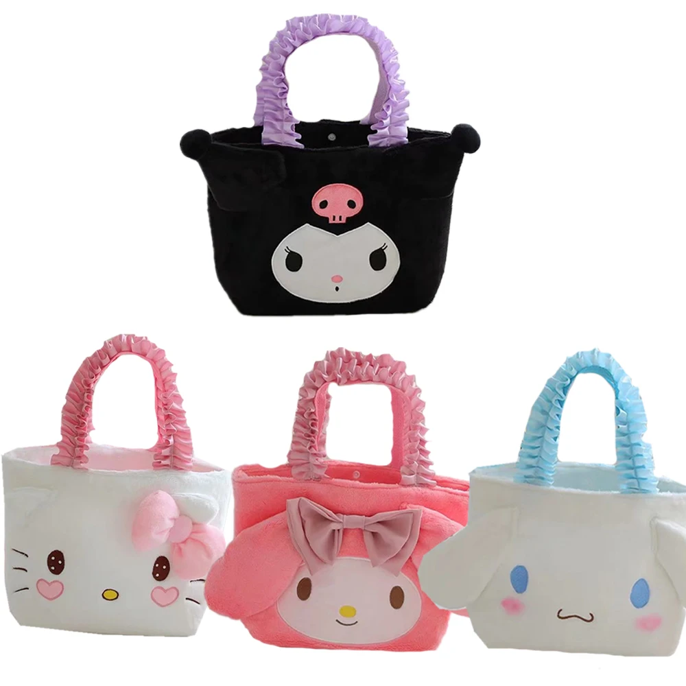 Hellokts Kuromi My Melody Kawaii Plushie Handbags Cartoon Anime Soft Plush Portable Storage Bag Fashion Bento Lunch Pouch Gifts
Hellokts Kuromi My Melody Kawaii Plushie Handbags Cartoon Anime Soft Plush Portable Storage Bag Fashion Bento Lunch Pouch Gifts
