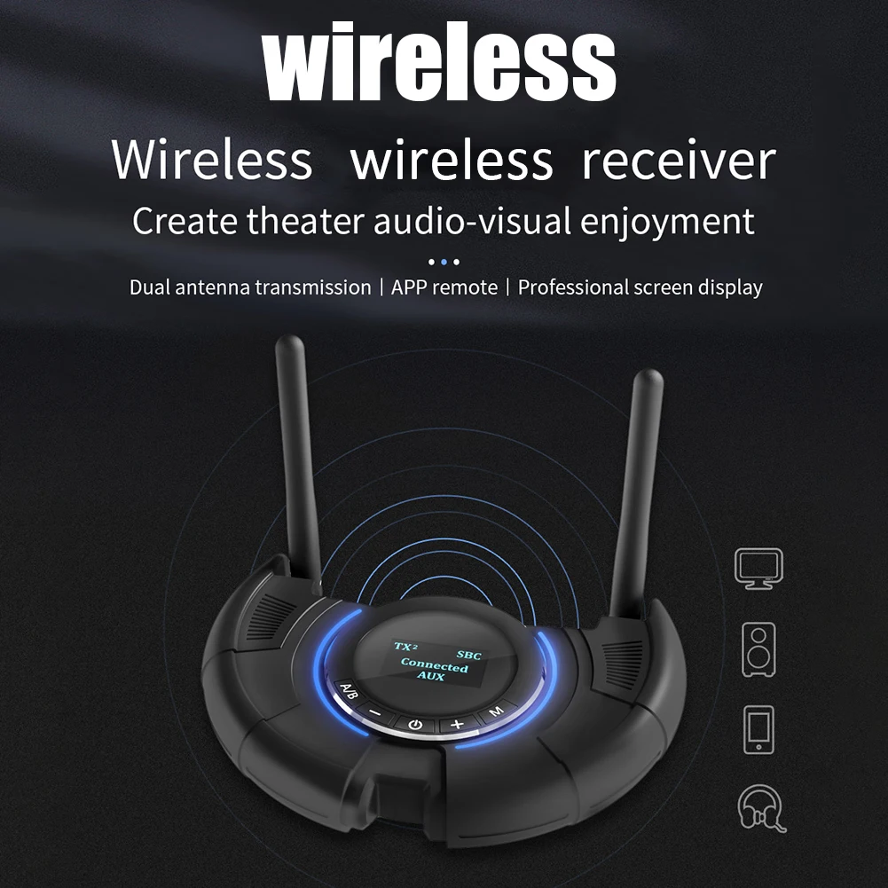 TX800 Music Adapter Transmitter Audio Receiver Bluetooth-compatible 5.0 Adapter OLED Display Wireless Audio Receiver Transmitter
TX800 Music Adapter Transmitter Audio Receiver Bluetooth-compatible 5.0 Adapter OLED Display Wireless Audio Receiver Transmitter