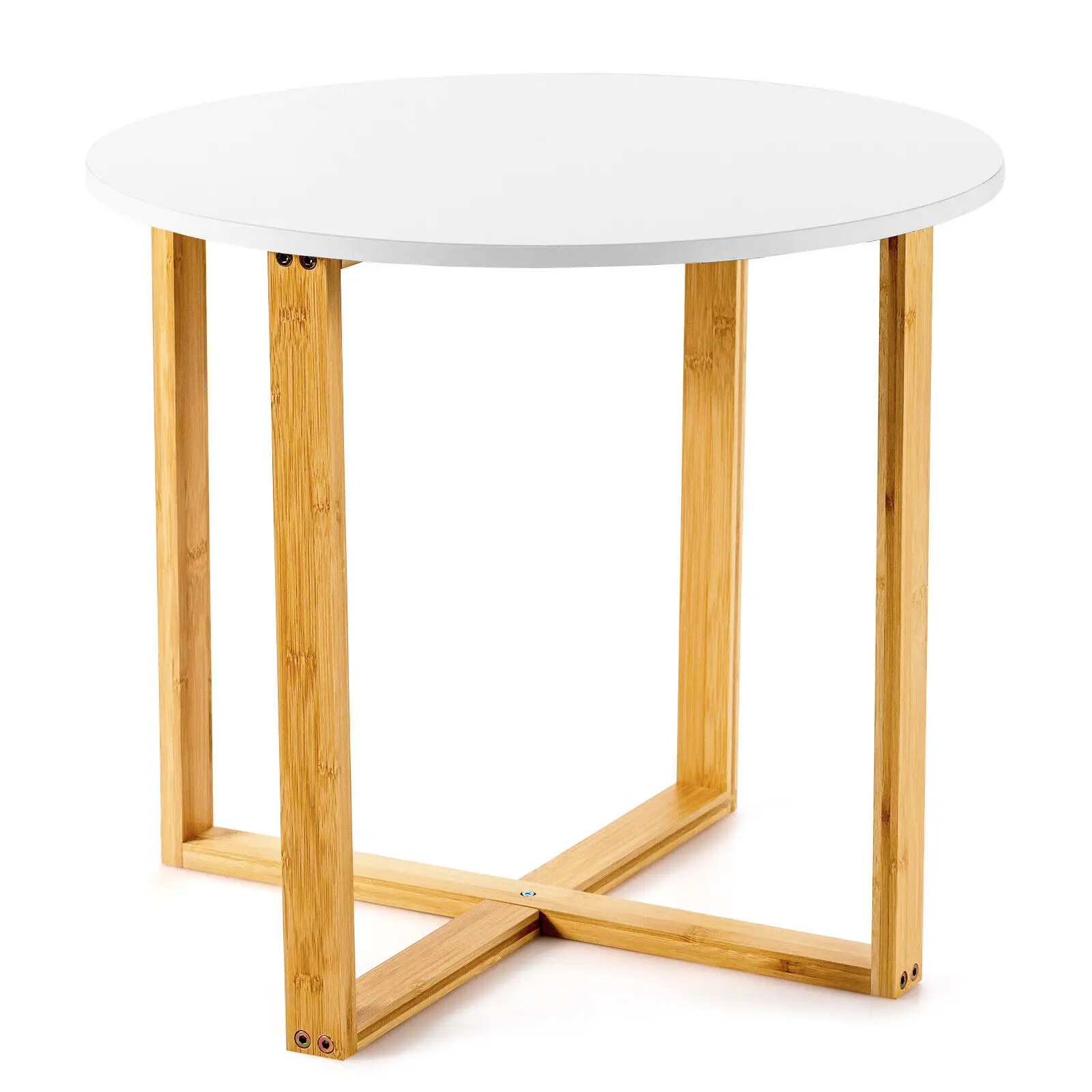 Costway Round End Table Nightstand Coffee Accent Table with Bamboo Leg Easy Assembly
Costway Round End Table Nightstand Coffee Accent Table with Bamboo Leg Easy Assembly