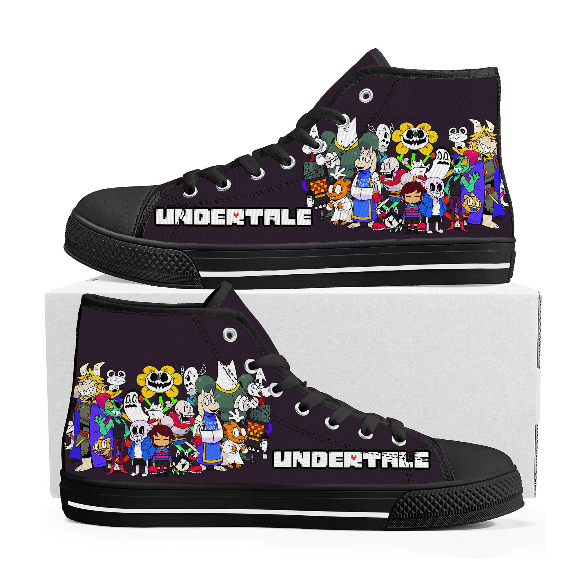 Cartoon Game Undertale Sans Skull High Top Sneakers Mens Womens Teenager High Quality Canvas Sneaker Custom Built Couple Shoes 
Cartoon Game Undertale Sans Skull High Top Sneakers Mens Womens Teenager High Quality Canvas Sneaker Custom Built Couple Shoes