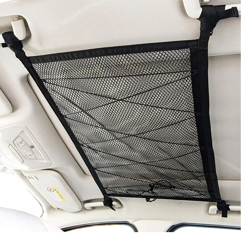 Car Ceiling Roof Interior Cargo Zipper Net Universal Storage Bag Sundries Organizer Adjustable Mesh Pocket For Van SUV Auto
Car Ceiling Roof Interior Cargo Zipper Net Universal Storage Bag Sundries Organizer Adjustable Mesh Pocket For Van SUV Auto