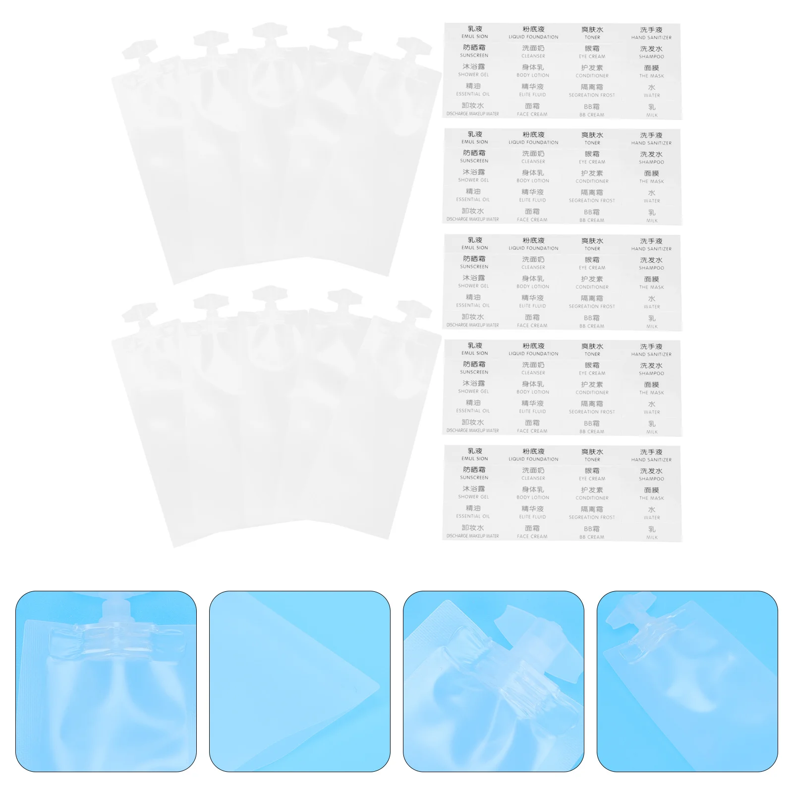 Bagssqueeze Lotion Pouchsqueezablecontainer Shampoo Leakproof Shower Empty Practical Refillable Liquidspout Storage Travel Stand
Bagssqueeze Lotion Pouchsqueezablecontainer Shampoo Leakproof Shower Empty Practical Refillable Liquidspout Storage Travel Stand