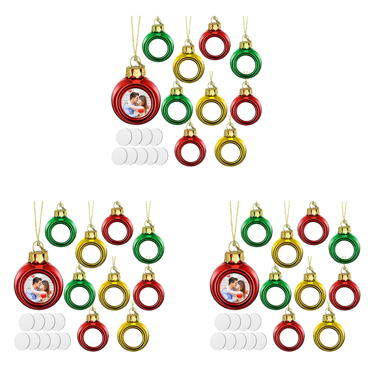 27 Pieces Sublimation Christmas Ball Ornaments Shatterproof for Holiday Wedding Party Decoration,1.6 Inch
27 Pieces Sublimation Christmas Ball Ornaments Shatterproof for Holiday Wedding Party Decoration,1.6 Inch