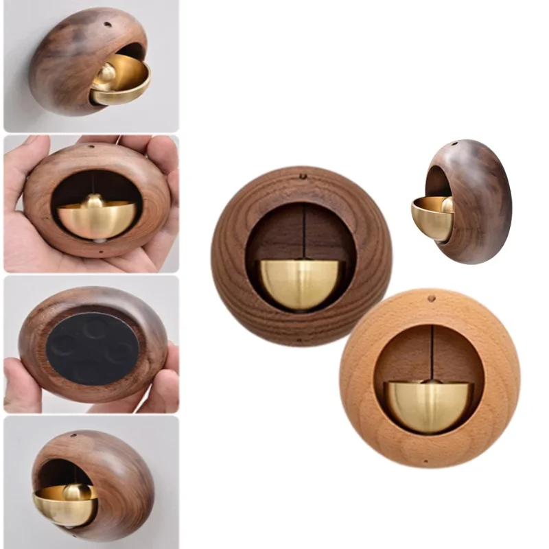 Japanese-Style Small Round Egg Dopamine Bell Door Sucking Doorbell Black Walnut Household Reminder Wireless Doorbell
Japanese-Style Small Round Egg Dopamine Bell Door Sucking Doorbell Black Walnut Household Reminder Wireless Doorbell