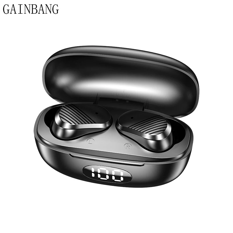 GAINBANG T2 TWS Wireless Bluetooth Earphone Touch Stereo Noise Cancellation Headphone Sports Earbuds Waterproof Headset With Mic
GAINBANG T2 TWS Wireless Bluetooth Earphone Touch Stereo Noise Cancellation Headphone Sports Earbuds Waterproof Headset With Mic