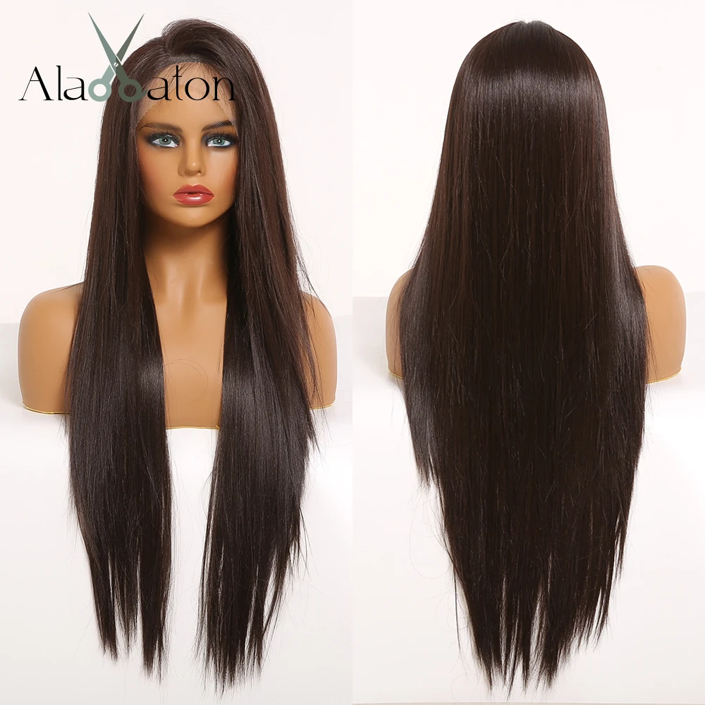 ALAN EATON Long Straight 13X4 Lace Front Synthetic Wigs for Women Afro Black Brown Hair Wig Cosplay Natural Heat Resistant Wigs
ALAN EATON Long Straight 13X4 Lace Front Synthetic Wigs for Women Afro Black Brown Hair Wig Cosplay Natural Heat Resistant Wigs
