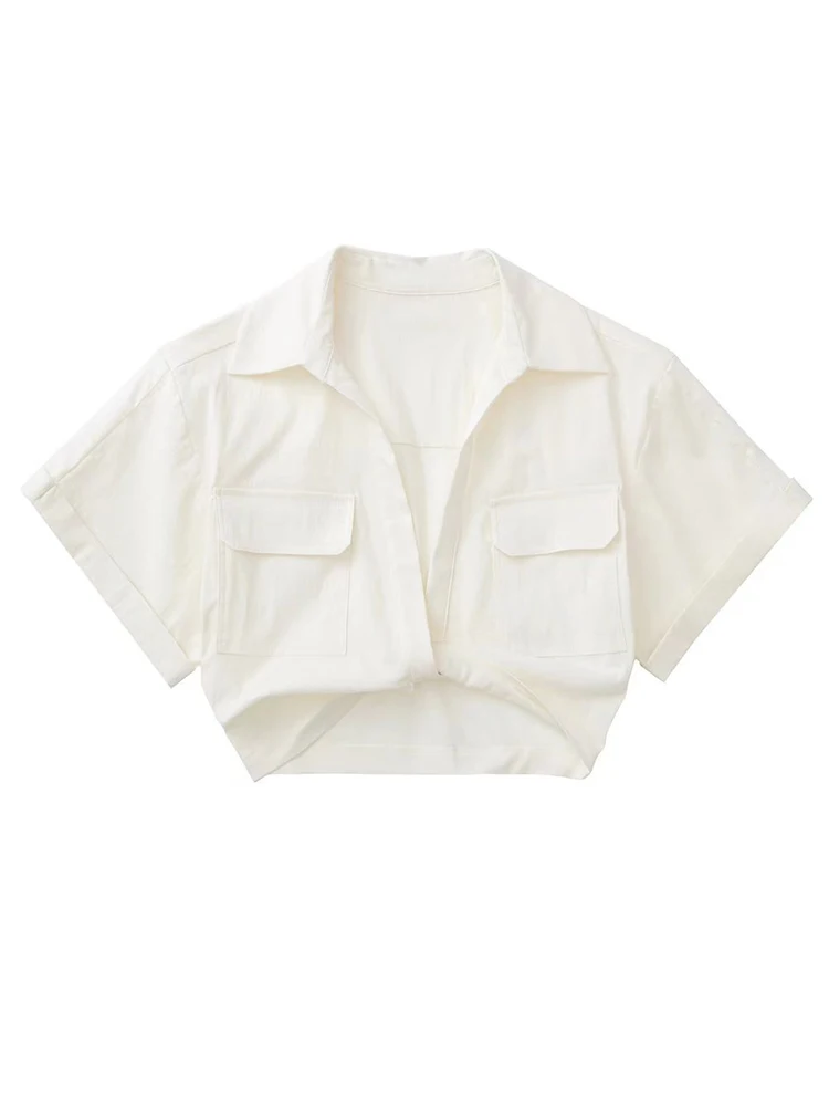 TFMLN Summer Women Solid Blouse 2022 New Casual Solid Single Breasted Tops Short Sleeve Turn Down Collar Vintage Fashion Shirts
TFMLN Summer Women Solid Blouse 2022 New Casual Solid Single Breasted Tops Short Sleeve Turn Down Collar Vintage Fashion Shirts