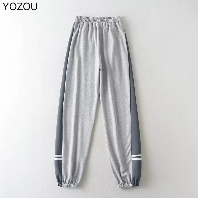 YOZOU 2022 Cotton Grey Casual Sweatpants High Waist Bottoms Korean Style Sports Baggy Pants Trousers Women Joggers Streetwear
YOZOU 2022 Cotton Grey Casual Sweatpants High Waist Bottoms Korean Style Sports Baggy Pants Trousers Women Joggers Streetwear