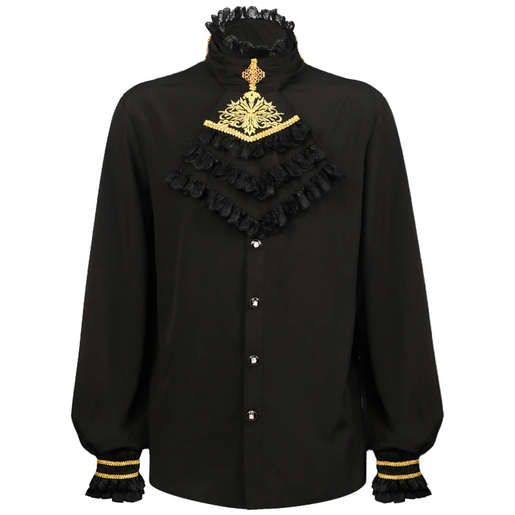 Men's Shirts And Blouses England Style Medieval Gothic Renaissance Victorian Steampunk Ruffle Fancy Shirt Tops Clothing
Men's Shirts And Blouses England Style Medieval Gothic Renaissance Victorian Steampunk Ruffle Fancy Shirt Tops Clothing