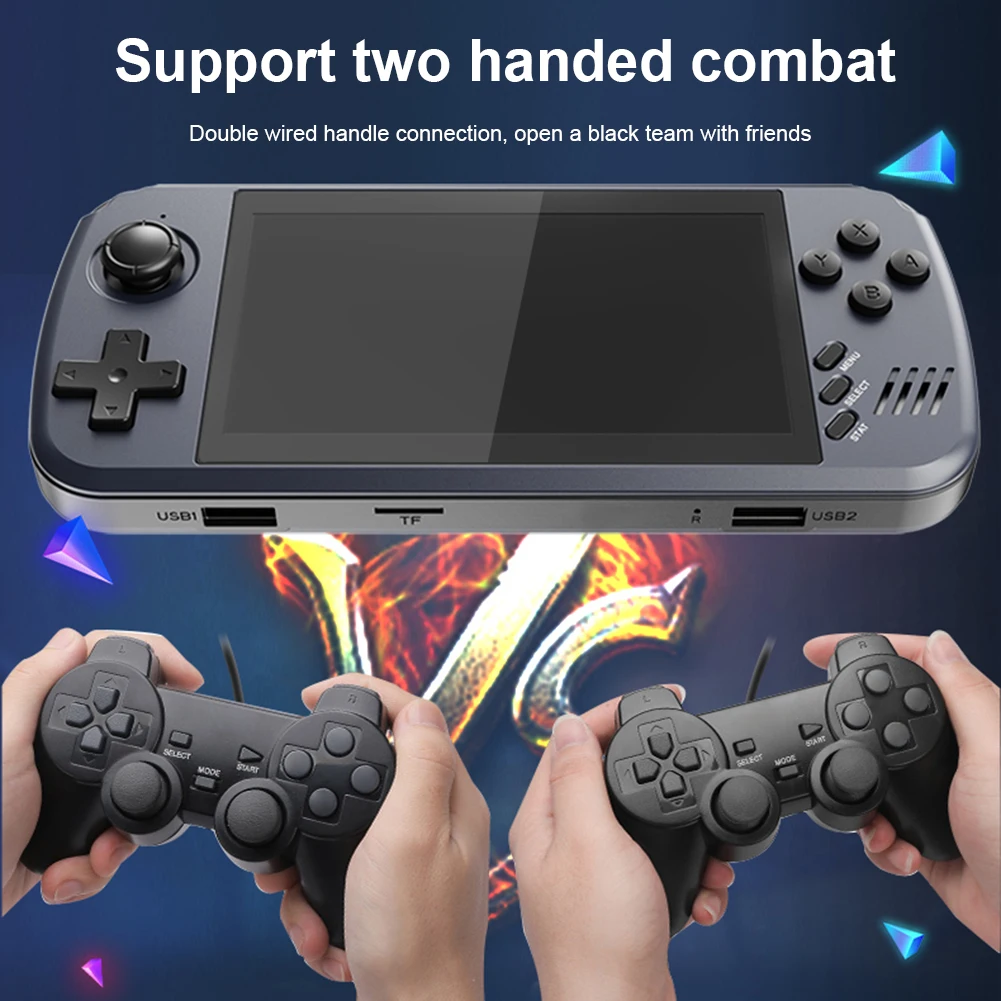 Игровая консоль 32/64 ГБ с двойным проводным подключением, портативная игровая консоль, многофункциональные развлекательные аксессуары
Игровая консоль 32/64 ГБ с двойным проводным подключением, портативная игровая консоль, многофункциональные развлекательные аксессуары